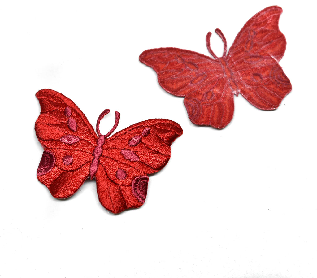 TWO BUTTERFLY APPLIQUES