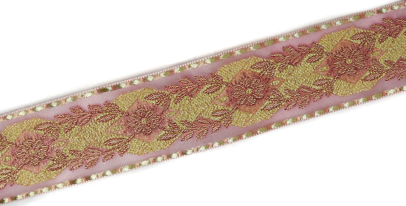 Floral Jacquard Ribbon - Indian Style Trim 2.25 - 1 Yard – Target