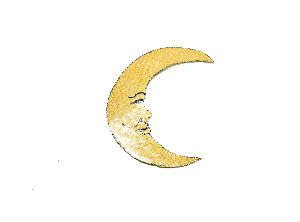 knoglebrud Cirkus fantom Gold Embroidered Moon Or Sun/Half Sun Iron-On Patch/Applique – Target Trim