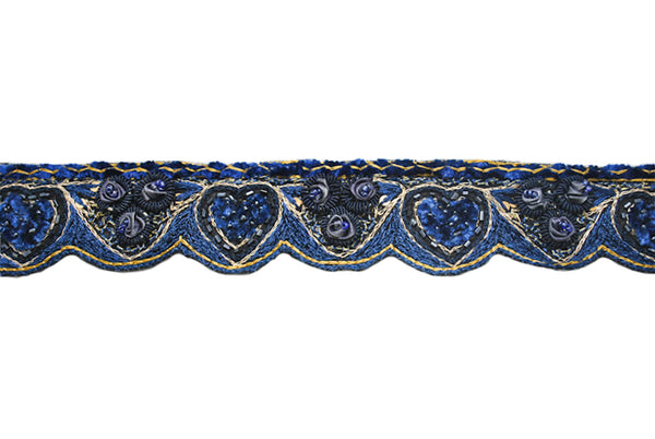 Floral Scallop Edge Handcrafted Indian Beaded Trim-Sold by Target Trim